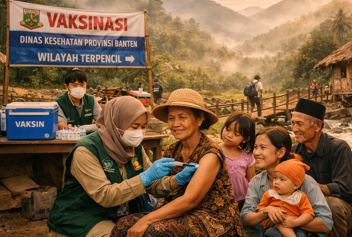 Dinas Kesehatan Banten Gencarkan Vaksinasi di Wilayah Terpencil