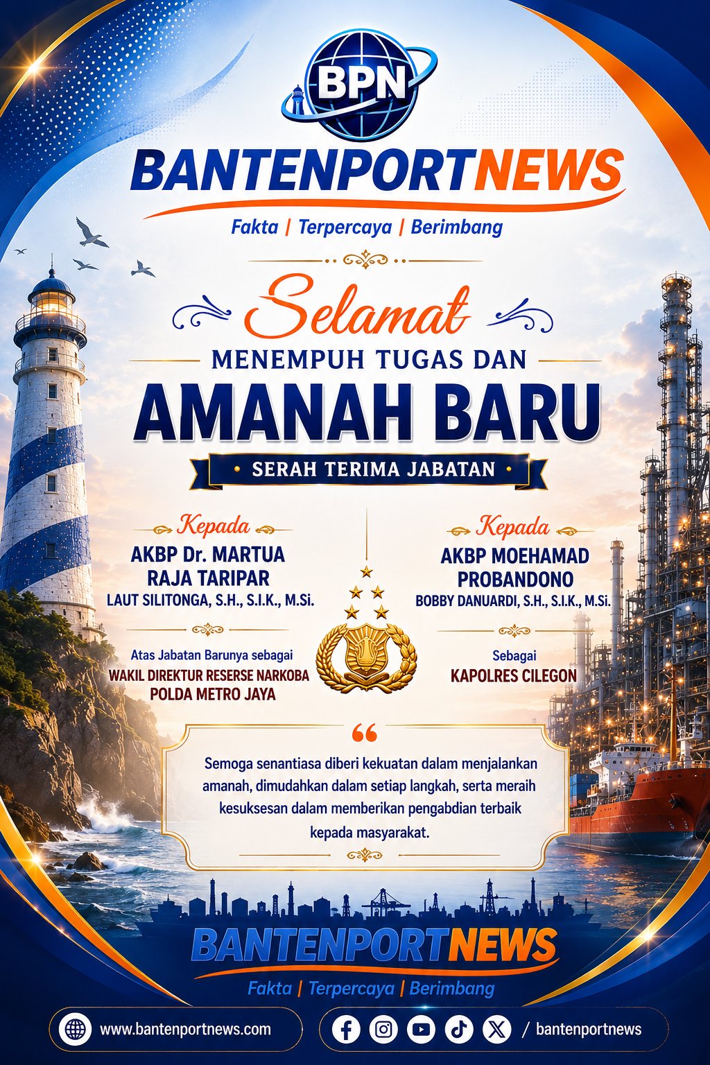 SELAMAT MENGEMBAN AMANAH DALAM JABATAN BARU